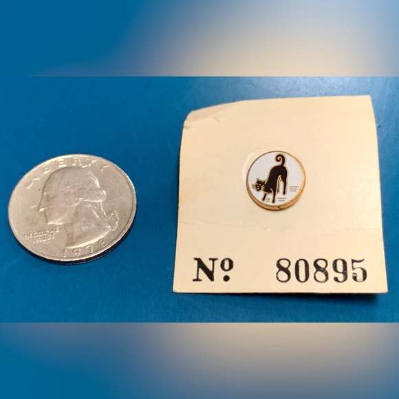 Rare Vintage STEIFF Black Cat Fraternal Order of Hoo-Hoo Germany Lapel Pin - Picture 2 of 9